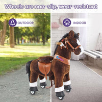 PonyCycle, Inc. Model U Ride On Horse Toy Age 3-4 Chocolate