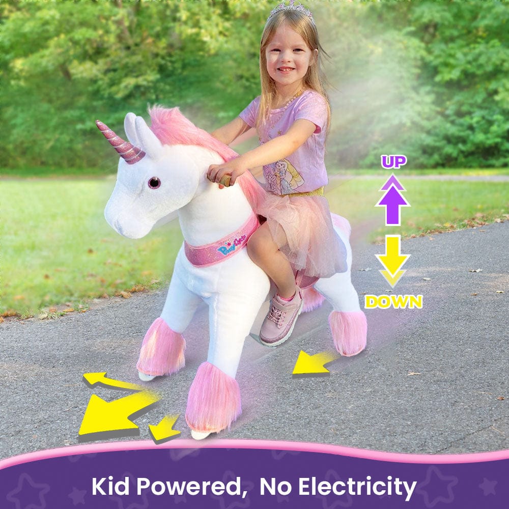 Pink-PonyCycle, Inc. ride on toy Ride on Unicorn Size 3 for Age 3-4