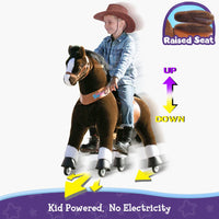PonyCycle, Inc. PonyCycle Large Ride On Horse - Chocolate