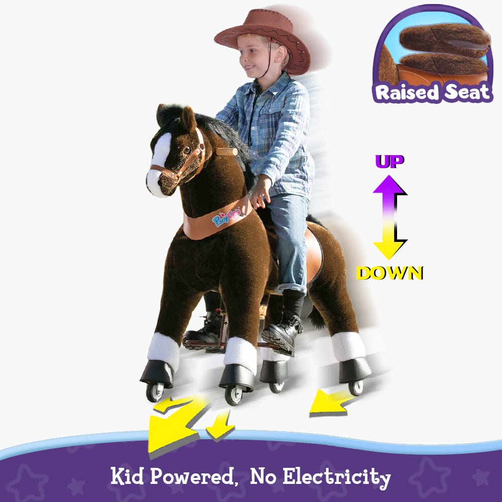 PonyCycle, Inc. PonyCycle Large Ride On Horse - Chocolate