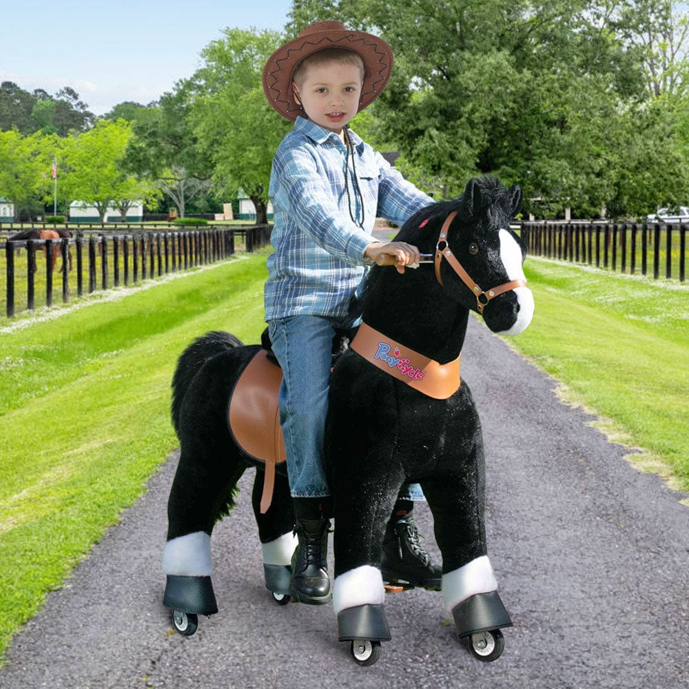 PonyCycle, Inc. PonyCycle Large Ride On Horse Toy - Black