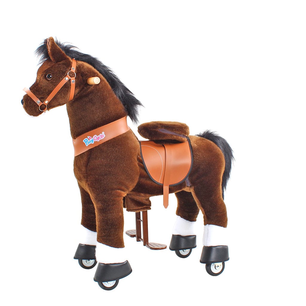 PonyCycle, Inc. Model U Ride on Horse Riding Toy Age 4-7 Chocolate