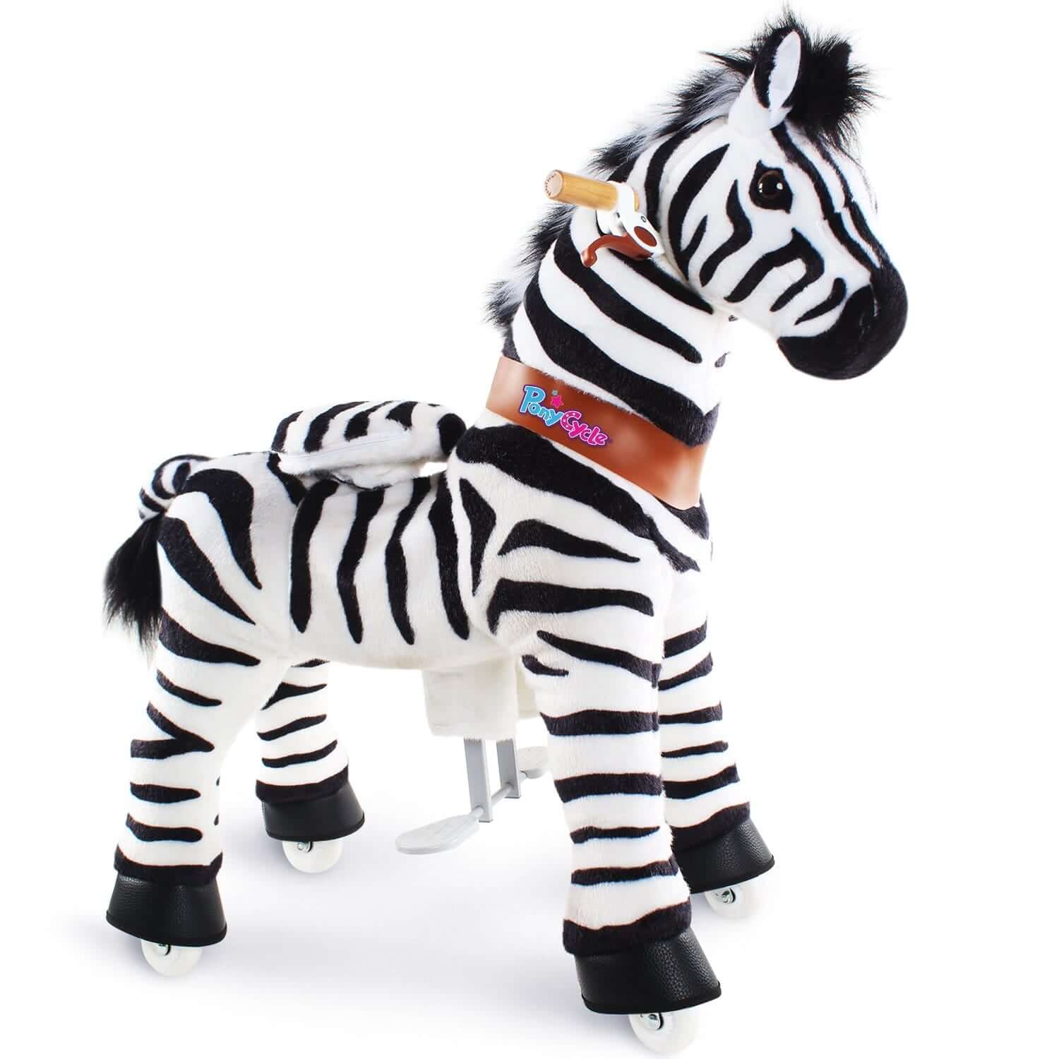 PonyCycle, Inc. PonyCycle Ride on Zebra Horse Toy Age 4-7