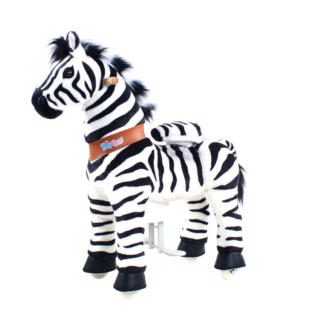 PonyCycle, Inc. PonyCycle Ride on Zebra Horse Toy Age 4-7