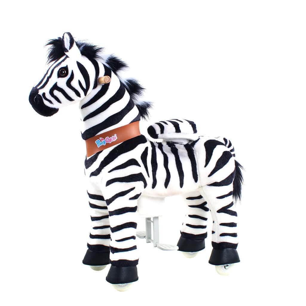 PonyCycle, Inc. PonyCycle Ride on Zebra Horse Toy Age 4-7