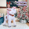 PonyCycle, Inc. ride on toy White Pedal Pad+Model U Ride On Unicorn
