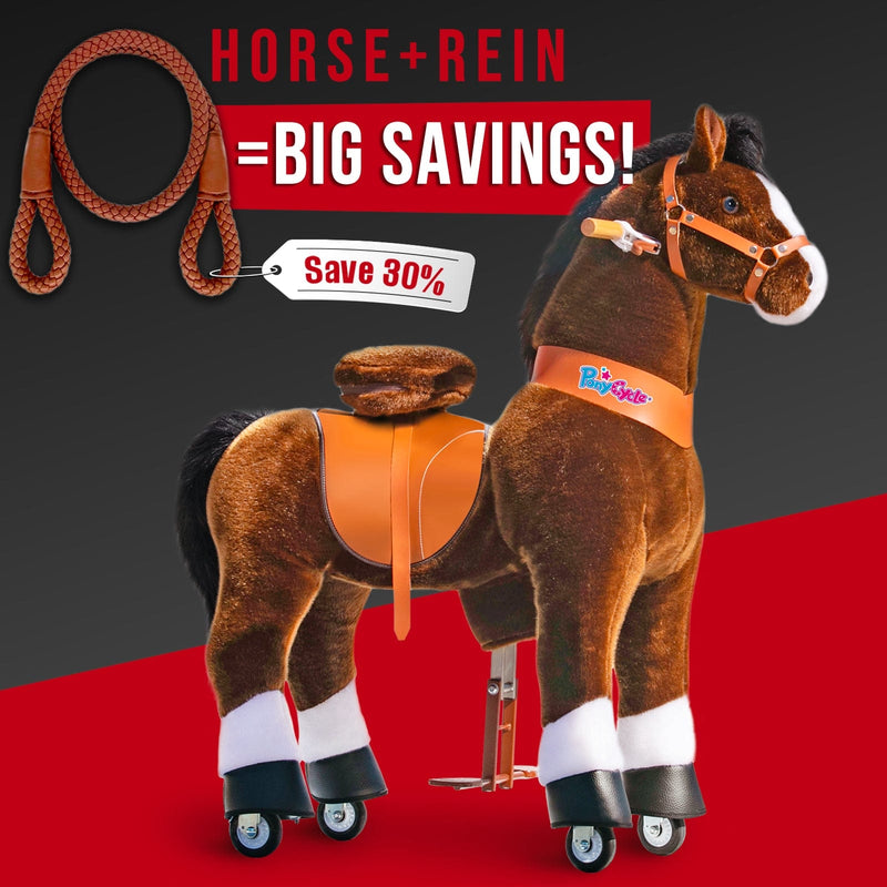 PonyCycle, Inc. ride on horse Save 30% on Brown Rein - Model U Ride On Horse with Brown Rein