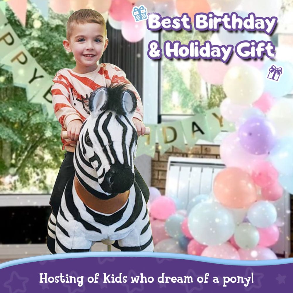 PonyCycle, Inc. ride on horse Model U Ride On Zebra