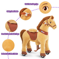 Light Brown-Size 4 for Age 4-7