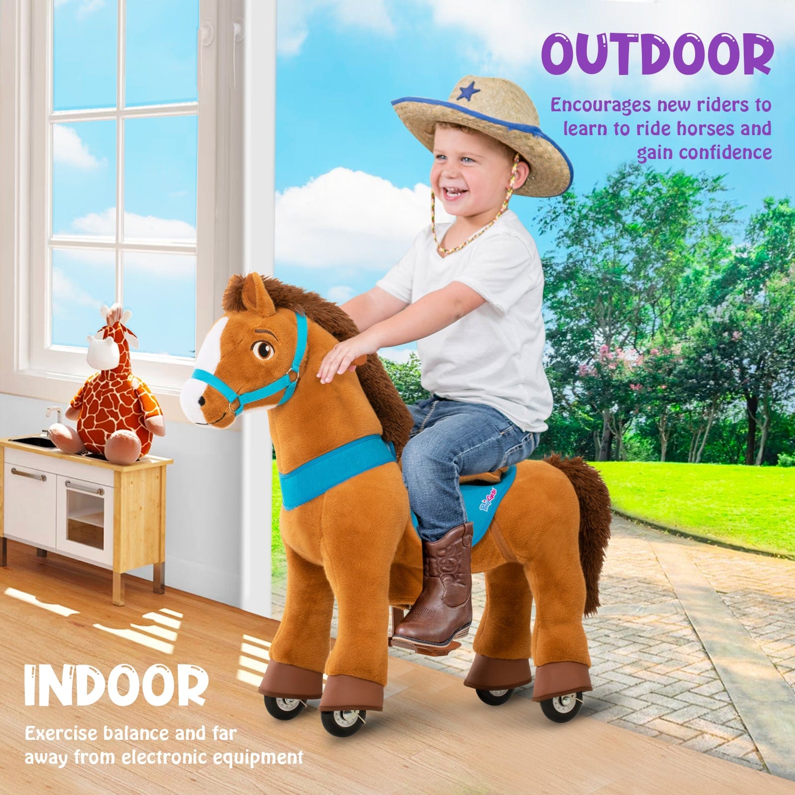 Brown-Size 4 for Age 4-7