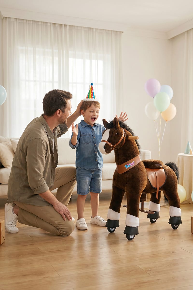 Chocolate Horse Ride On Toy Age 3-4 | Model U | PonyCycle®