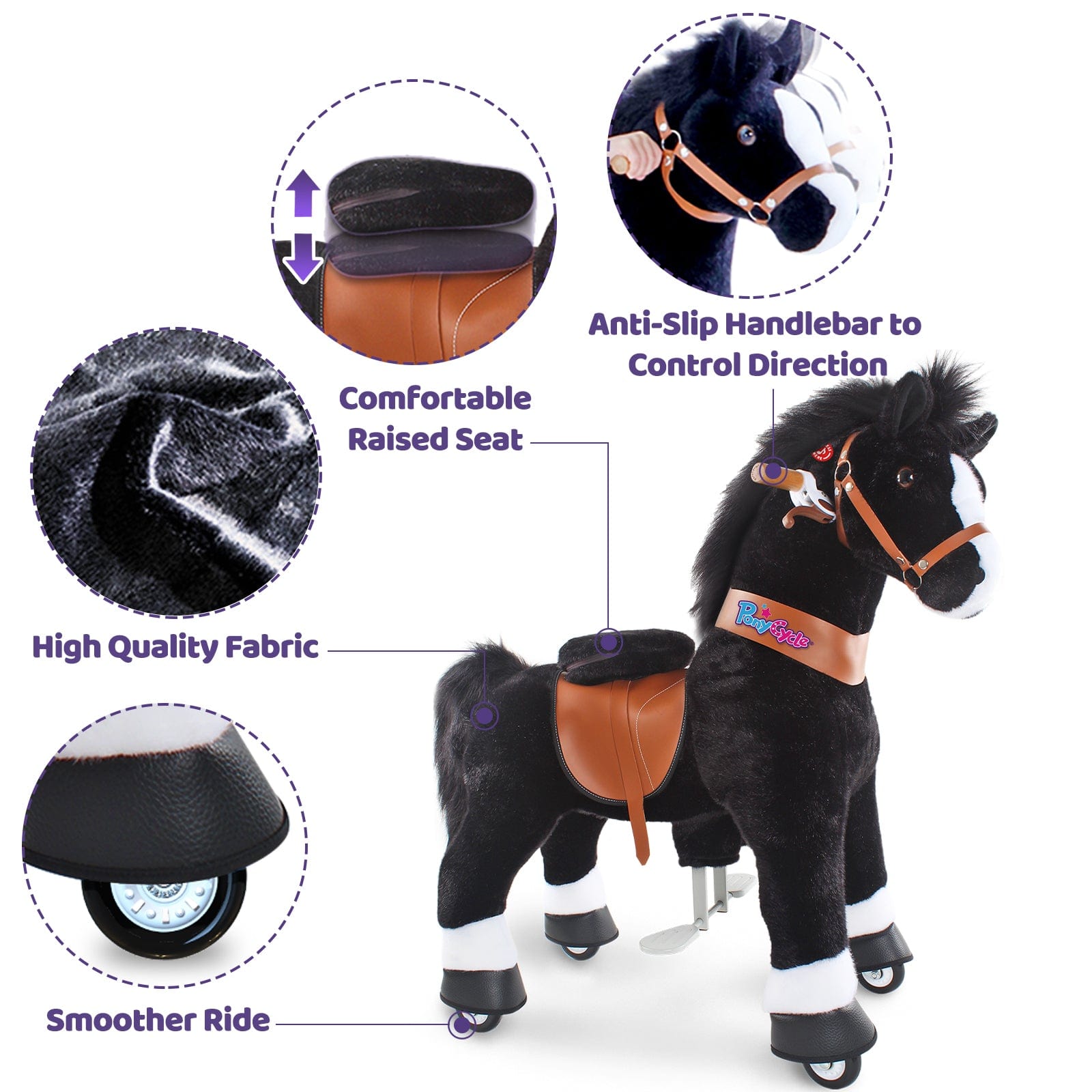 PonyCycle, Inc. Model U Horse Toy Age 3-4 Black