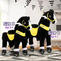 Black-Size 4 for Age 4-7