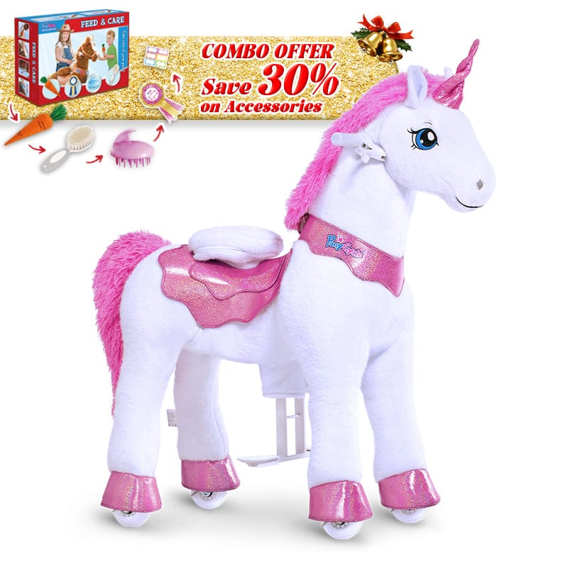 PonyCycle, Inc. Pink / Size 3 for Age 3-4 / Pink Feed & Care Set Save 30% on Accessories - Model E Ride on Pony With Accessory PonyCycle®