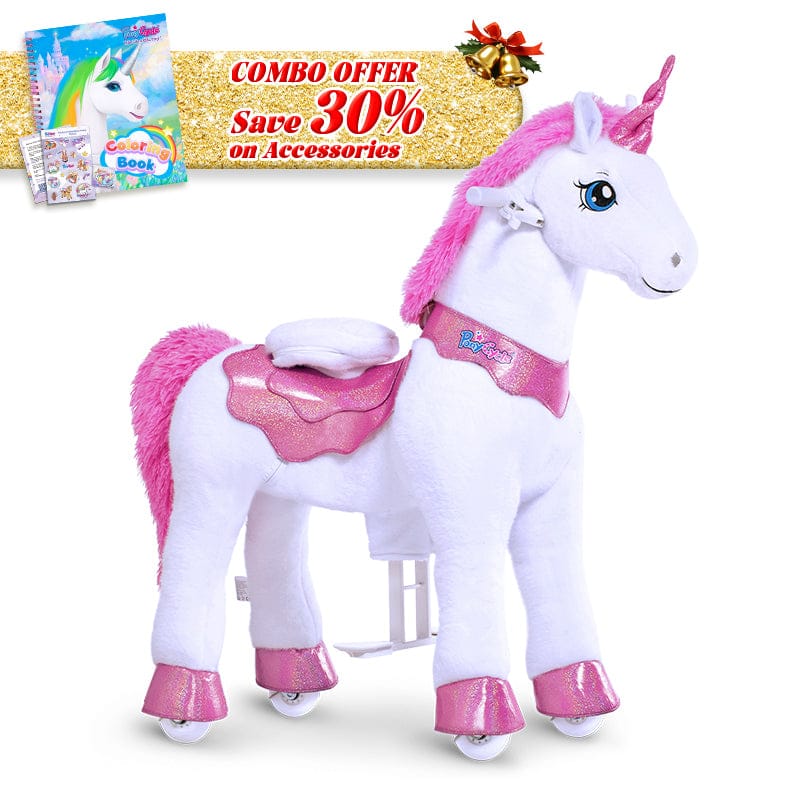 PonyCycle, Inc. Pink / Size 3 for Age 3-4 / Coloring Book Save 30% on Accessories - Model E® Ride on Pony With Accessory PonyCycle®