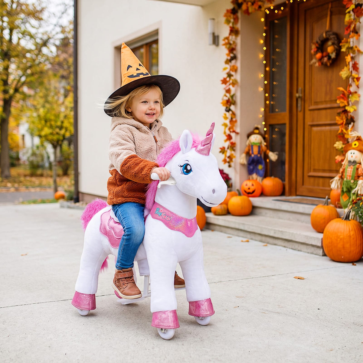 PonyCycle, Inc. Model E® Unicorn Ride-On Toy Age 3–4 – Pink
