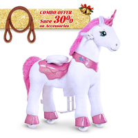 PonyCycle, Inc. Pink / Size 3 for Age 3-4 / Brown Rein Save 30% on Accessories - Model E Ride on Pony With Accessory PonyCycle®