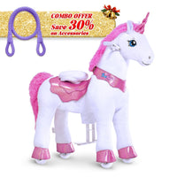 PonyCycle, Inc. Pink / Size 3 for Age 3-4 / Purple Rein Save 30% on Accessories - Model E Ride on Pony With Accessory PonyCycle®