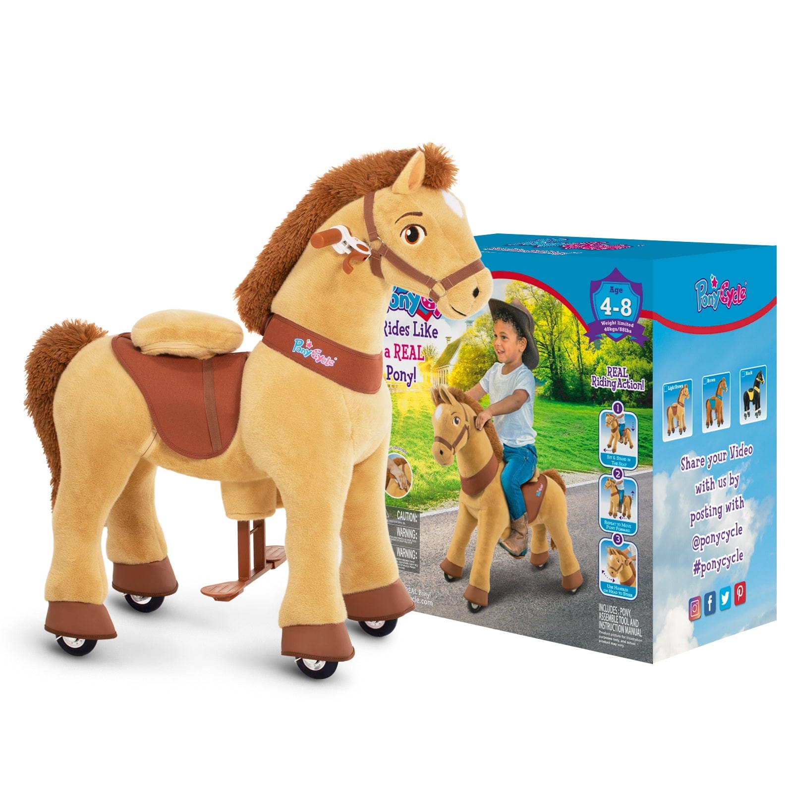 riding horse toy - packaging