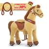 PonyCycle, Inc. Light Brown / Size 3 for Age 3-4 / Brown Rein Save 30% on Accessories - Model E Ride on Pony With Accessory PonyCycle®