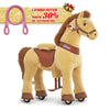 PonyCycle, Inc. Light Brown / Size 3 for Age 3-4 / Pink Rein Save 30% on Accessories - Model E Ride on Pony With Accessory PonyCycle®