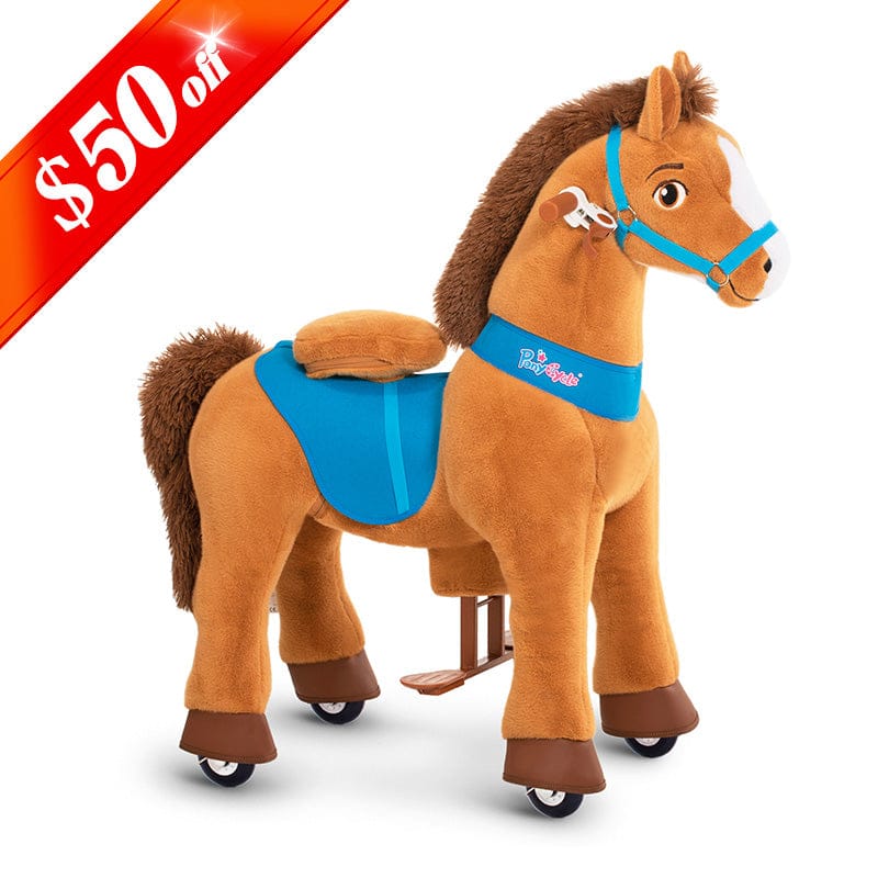 PonyCycle, Inc. Model E® Horse Ride-On Toy Age 3–4 – Brown
