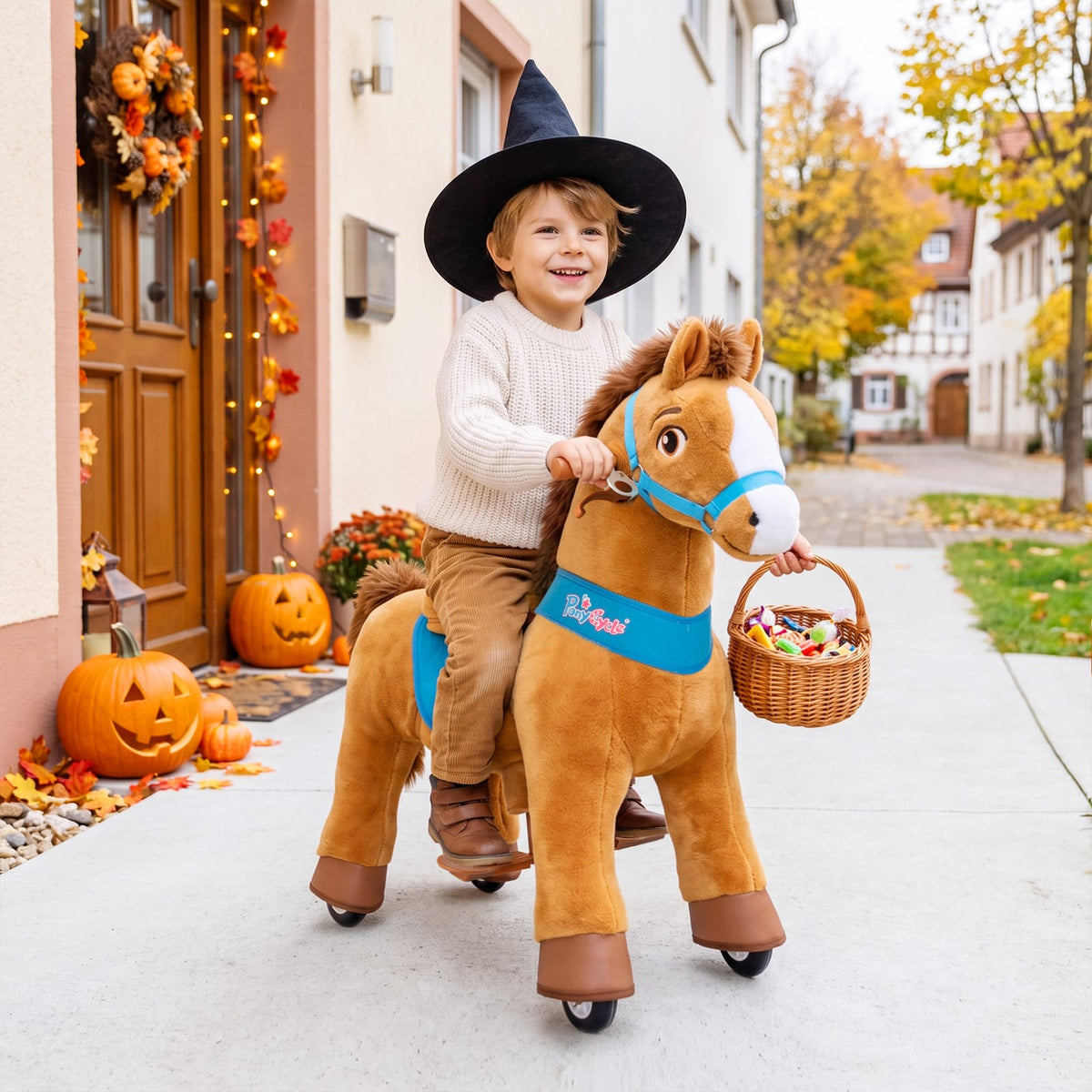 PonyCycle, Inc. Model E® Horse Ride-On Toy Age 3–4 – Brown