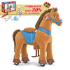 PonyCycle, Inc. Brown / Size 3 for Age 3-4 / Blue Feed & Care Set Save 30% on Accessories - Model E Ride on Pony With Accessory PonyCycle®