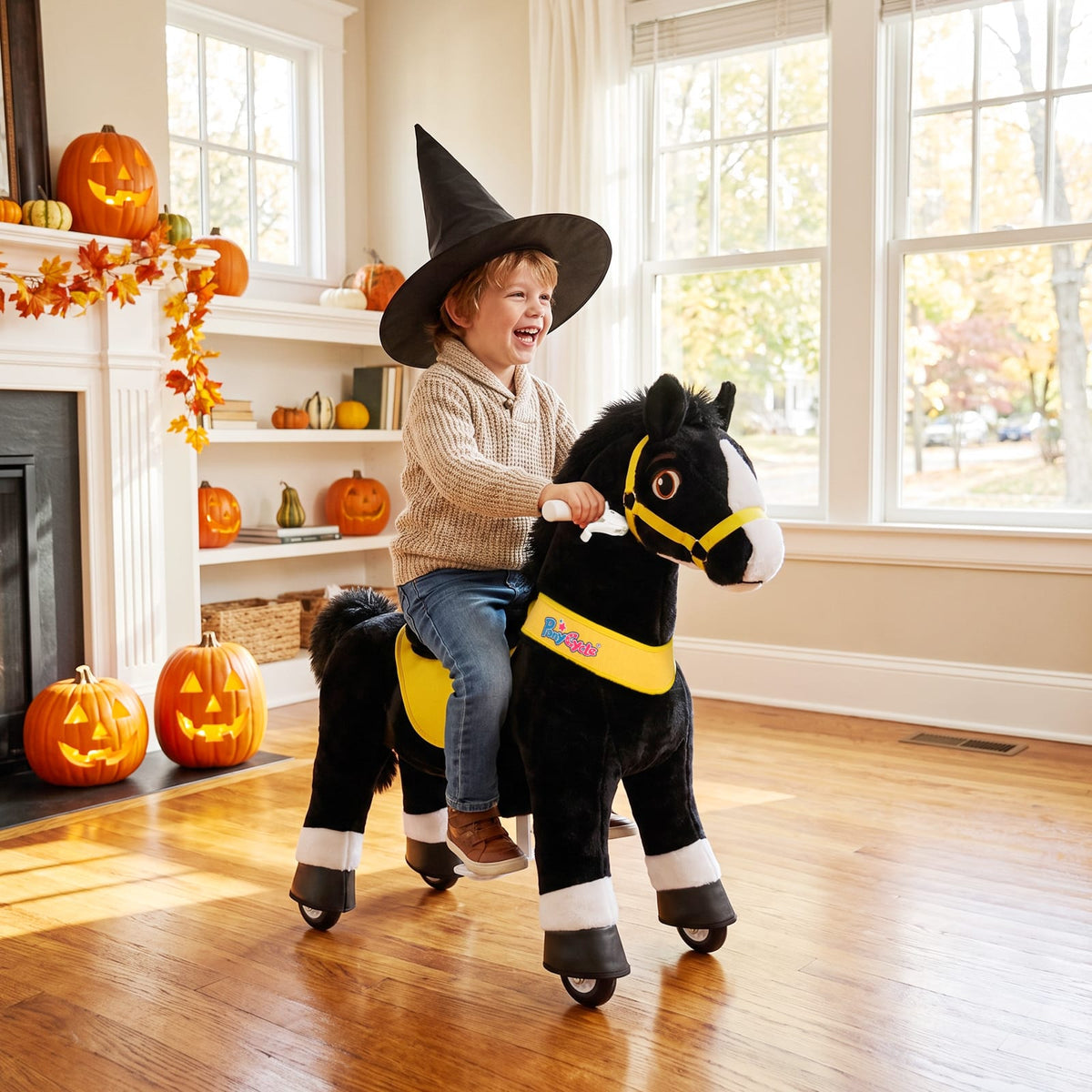 PonyCycle, Inc. Model E® Horse Ride-On Toy Age 3–4 – Black