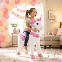PonyCycle, Inc. Model E® Unicorn Ride-On Toy Age 4–7 – Pink