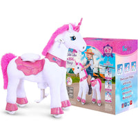 PonyCycle, Inc. Model E® Unicorn Ride-On Toy Age 4–7 – Pink