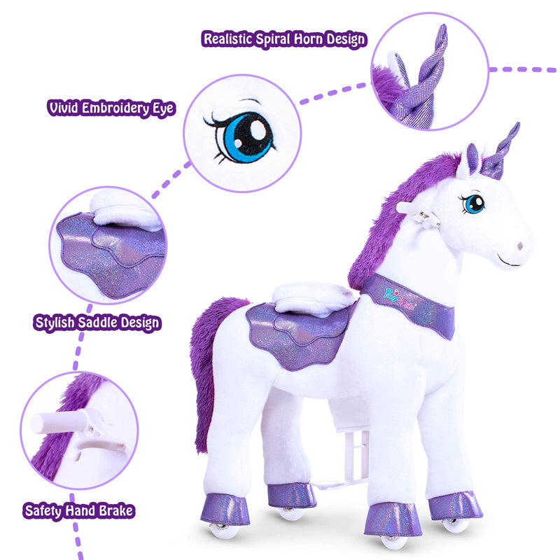 purple unicorn toy - feature