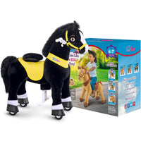 PonyCycle, Inc. Model E® Horse Ride-On Toy Age 4–7 – Black