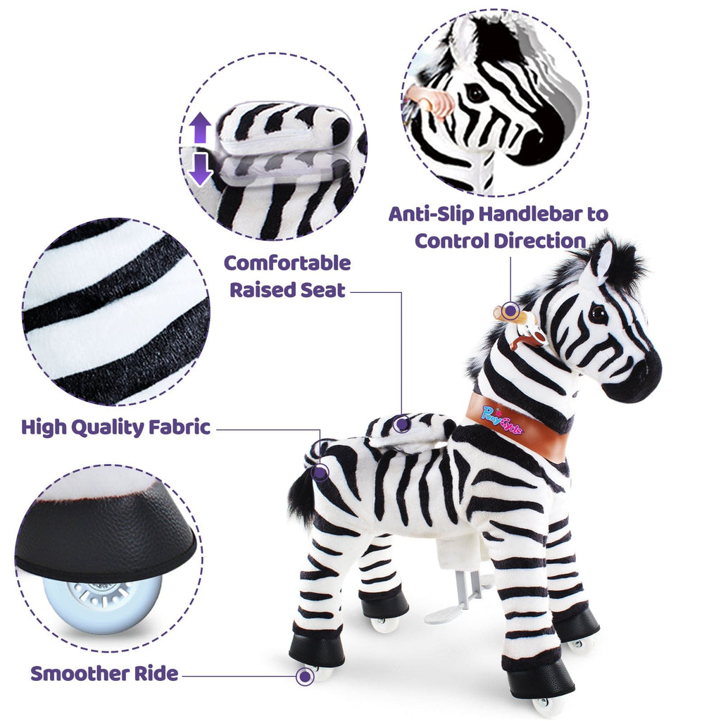 PonyCycle, Inc. Model U Zebra toy Age 3-4