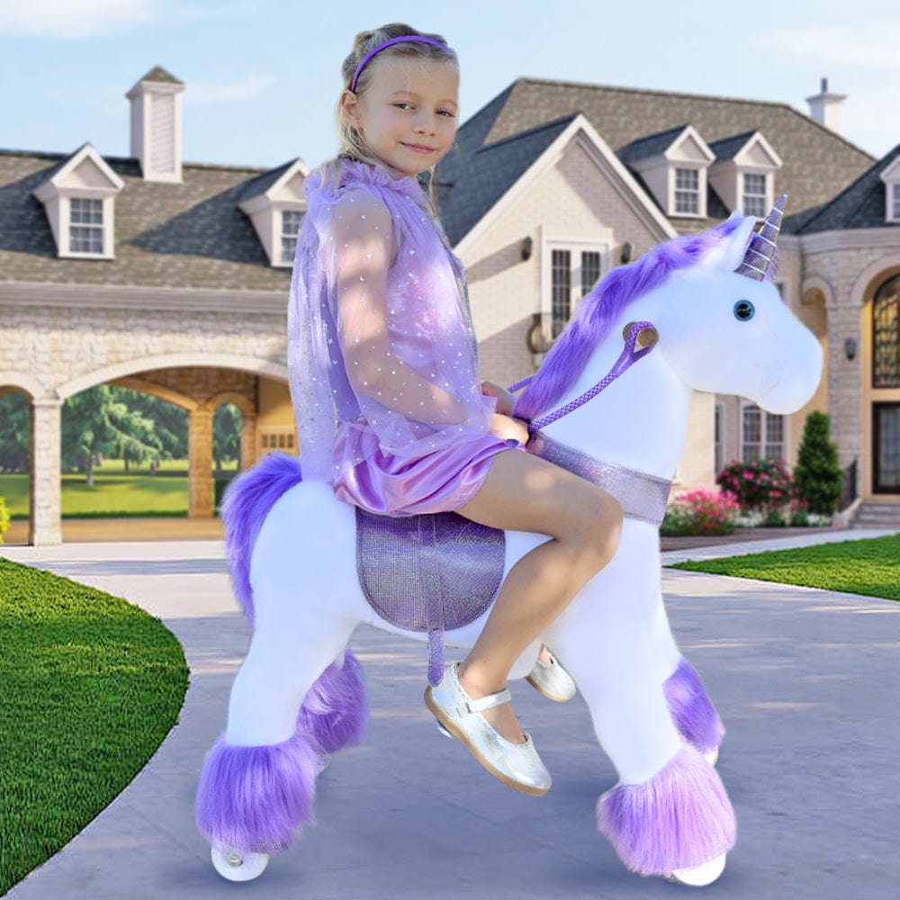 PonyCycle, Inc. Model U Ride-On Unicorn Age 4-7 Purple