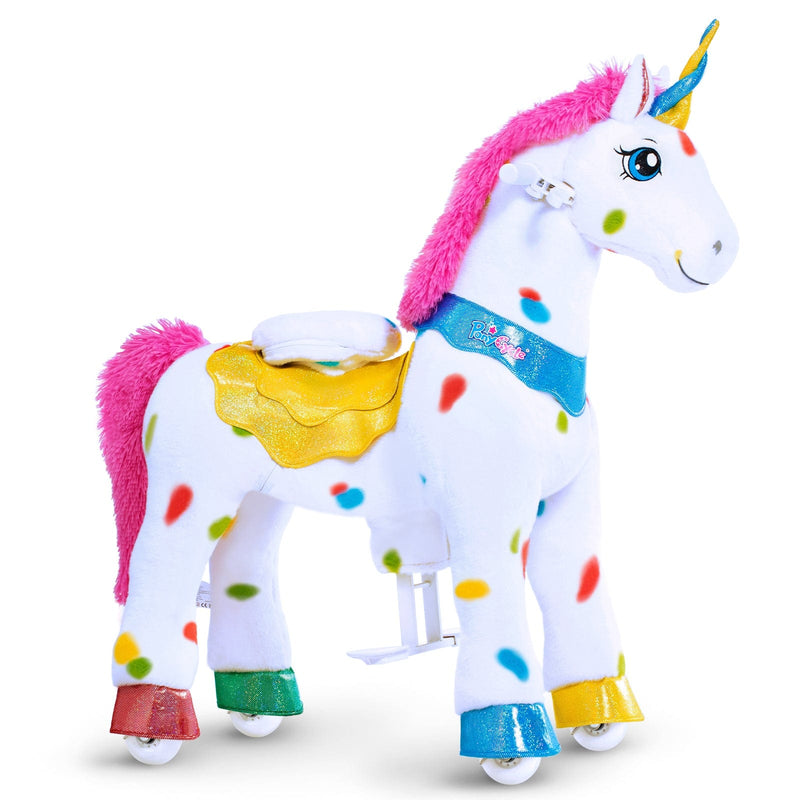 PonyCycle, Inc. ride on toy Rainbow / Size 3 for Age 3-5 Model E Ride On Unicorn