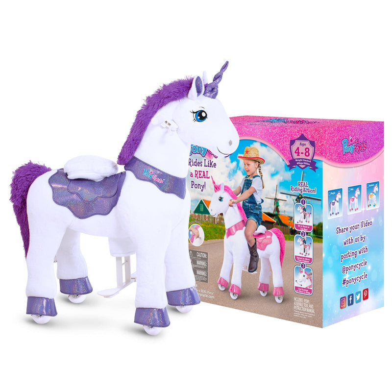 PonyCycle, Inc. ride on toy Purple Accessories Set+Model E Ride On Unicorn