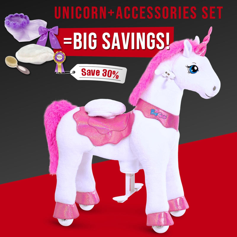 PonyCycle, Inc. ride on toy Save 30% on Purple Accessories Set - Model E Ride On Unicorn with Purple Accessories Set