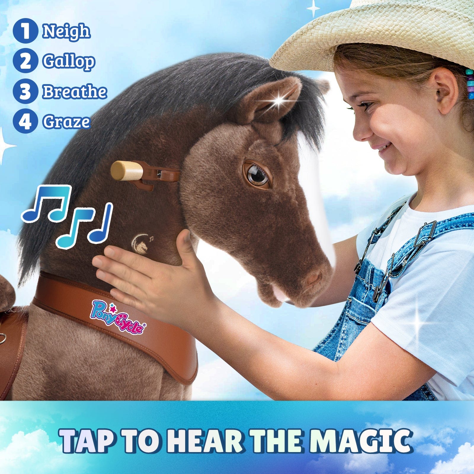 PonyCycle, Inc. ride on horse Model Y® Rideable Toys for Kids