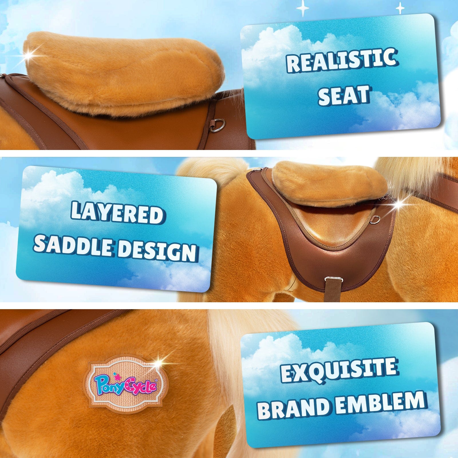 PonyCycle, Inc. ride on horse Model Y® Rideable Toys for Kids