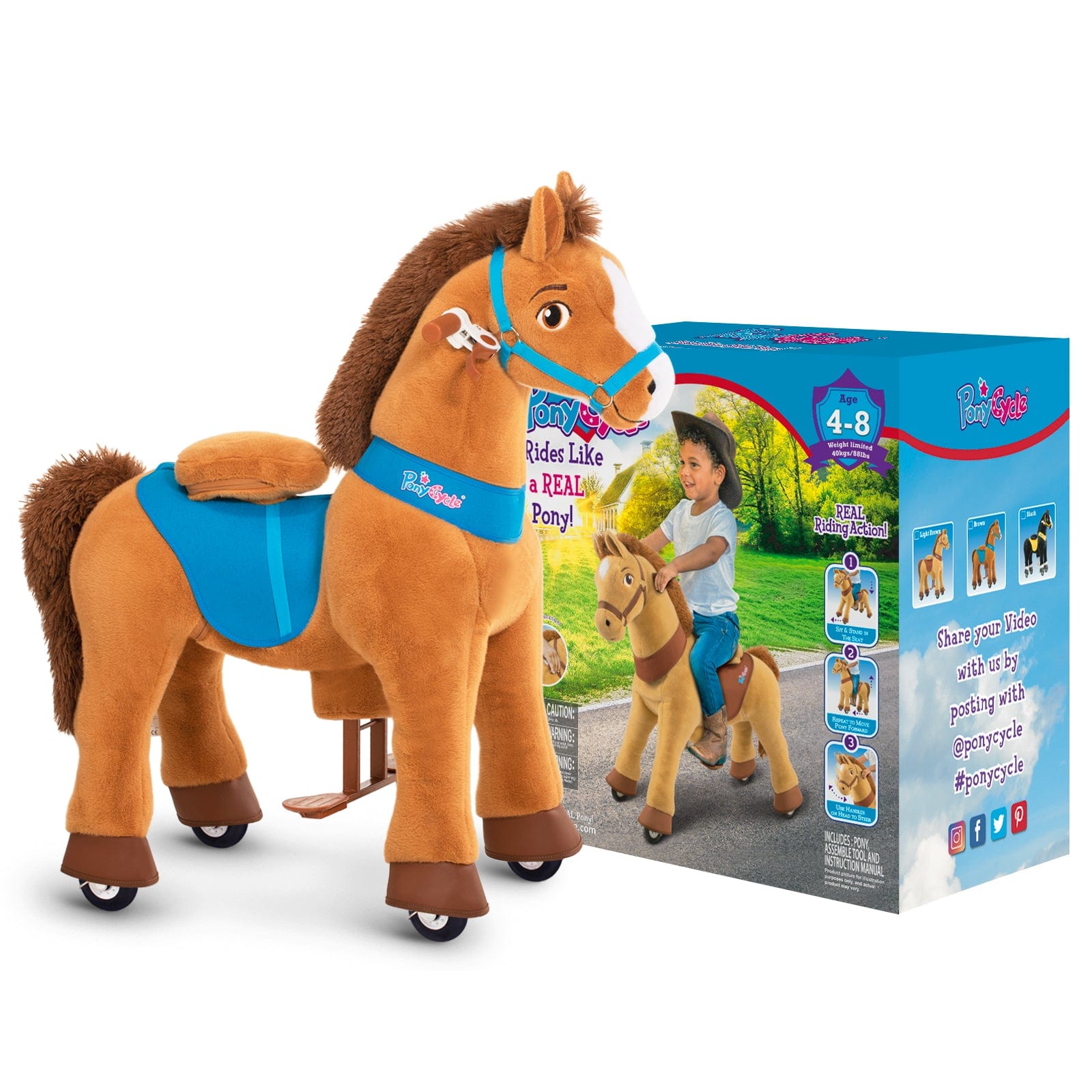 PonyCycle, Inc. ride on toy Christmas Costume+Model E Ride On Horse