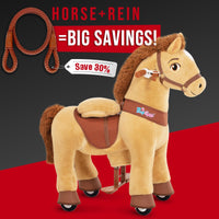 PonyCycle, Inc. ride on toy Save 30% on Brown Rein - Model E Ride On Horse with Brown Rein