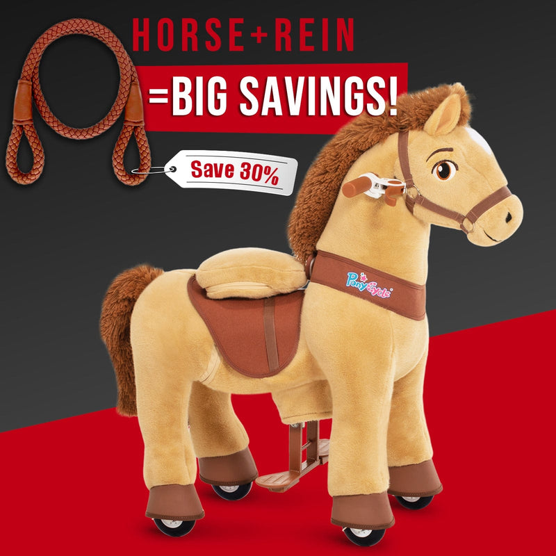 PonyCycle, Inc. ride on toy Save 30% on Brown Rein - Model E Ride On Horse with Brown Rein