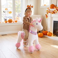 PonyCycle, Inc. Model U® Unicorn Ride-On Toy Age 3–4 – Pink