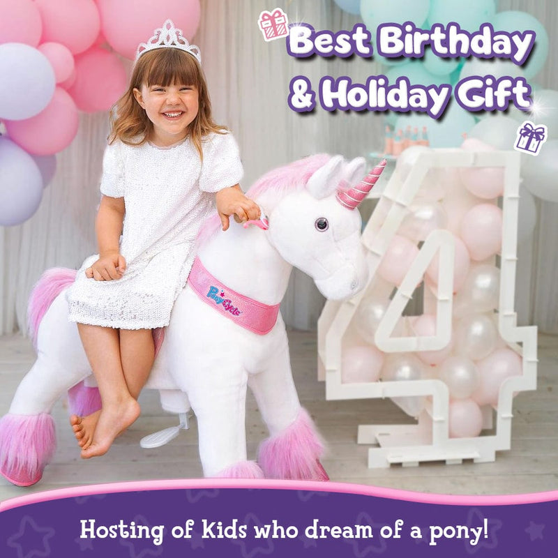 PonyCycle, Inc. Model U Ride-On Unicorn Age 3-5 Pink