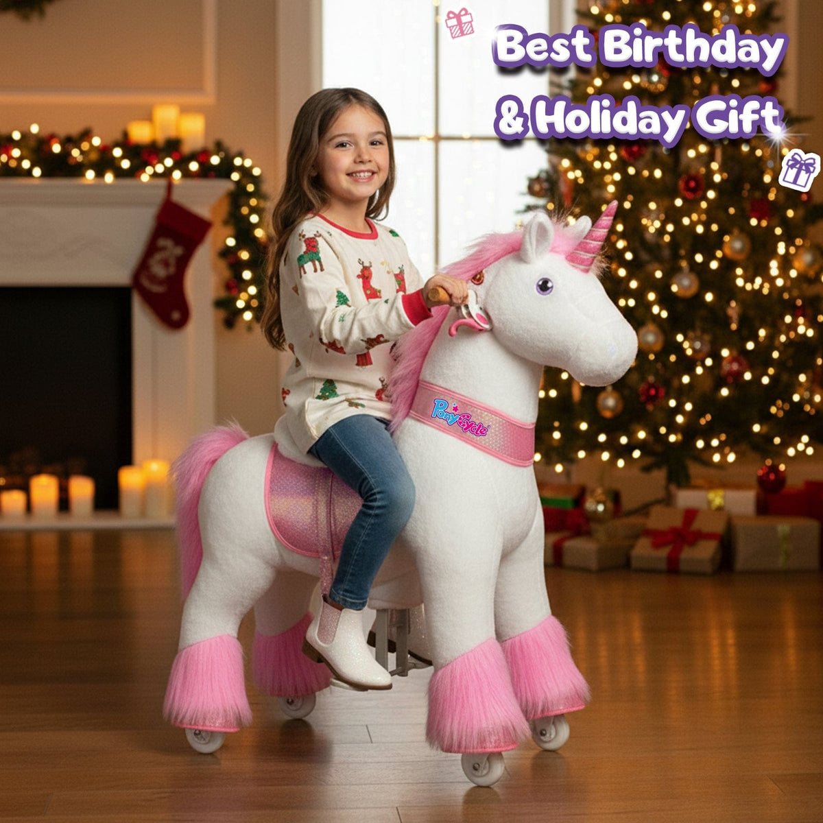 PonyCycle, Inc. Model U® Ride-On Unicorn Age 3-4 Pink