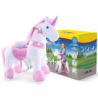 PonyCycle, Inc. Model U® Unicorn Ride-On Toy Age 3–4 – Pink