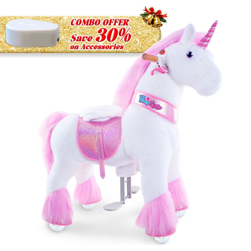 PonyCycle, Inc. Pink / Size 3 for Age 3-5 / Pedal Pad Save 30% on Accessories - PonyCycle® Model U Ride on Pony With Accessory
