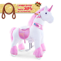 PonyCycle, Inc. Pink / Size 3 for Age 3-5 / Brown Rein Save 30% on Accessories - PonyCycle® Model U Ride on Pony With Accessory