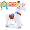 PonyCycle, Inc. White / Size 3 for Age 3-5 / Blue Rein Save 30% on Accessories - PonyCycle® Model U Ride on Pony With Accessory